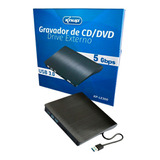 Drive Gravador Externo Cd Dvd Usb 3.0 Compacto Promocão