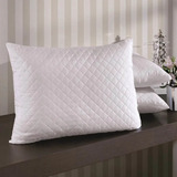 2 Travesseiros Confort Branco Firme 50x70cm Antialérgico