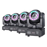 Kit 4 Moving Super Beam 60w Rgbw + Fita De Led Dmx Dj