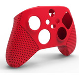 Capa Silicone Controle Xbox S/x + 2 Grips - Dobe Vermelho