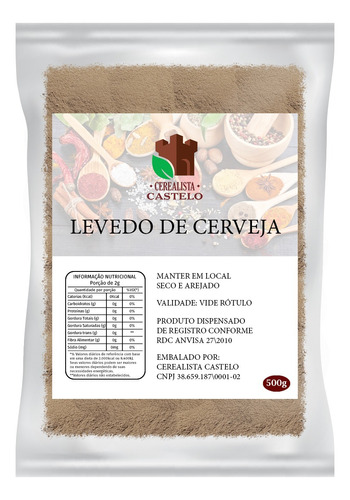 Levedo Levedura De Cerveja 500g Alta Qualidade Promoção