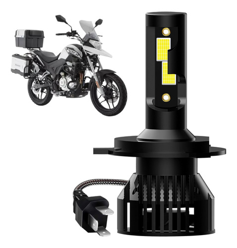 Foco Led H4 Moto Italika V200 11000lm Motocicleta Luces Luz