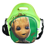 Lonchera Térmica Infantil Disney Groot Bolsa Almuerzo Grande Color Verde