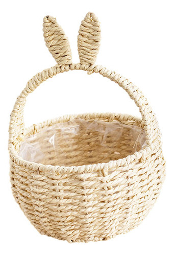 Cesta De Pascua Portátil Con Asa, Decoración De Pascua,