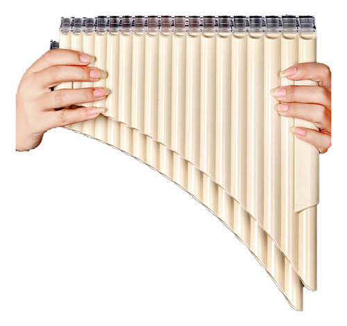 Instrumento De Sopro Pan Flauta C 18 Durável E Fino