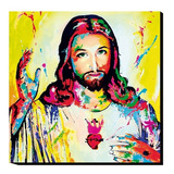 Cuadro Decorativo Corazón De Jesus Artistico