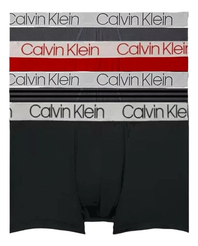 Paquete 4 Boxer Calvin Klein Trunk Microfibra Original 021