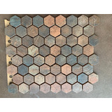 Malla Revestimiento Ceramica Hexagono 34mm Cotto Ferrite 