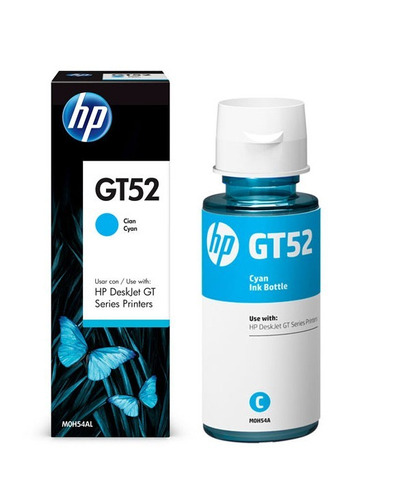 Botella Tinta Hp Gt52 Cyan Original M0h54a Gt5800 Serie 300