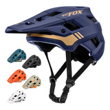 Casco De Ciclismo De Montaña Batfox Color Azul Talla Xl (59-62cm)