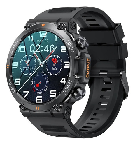 Smartwatch Melanda Sport K56 Pro Acero Rojo 44mm Ip68