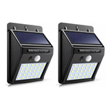 Lampara Solar Luz Exterior Con Sensor Movimiento Impermeable