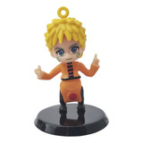 Boneco Miniatura Com Base Coleção Brinquedo Naruto Uzumaki