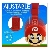 Audífonos Diadema De Bluetooth Mario Bros Niño Adulto Micro 