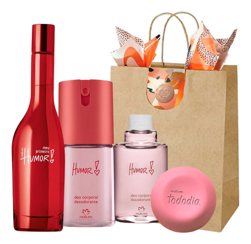 Kit Femenino Perfumes Regalo Rutina Humor Natura - Lvdm 