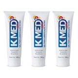 Kit 3 Gel Lubrificante Íntimo À Base De Água Kmed 100g Ky Sabor Sem