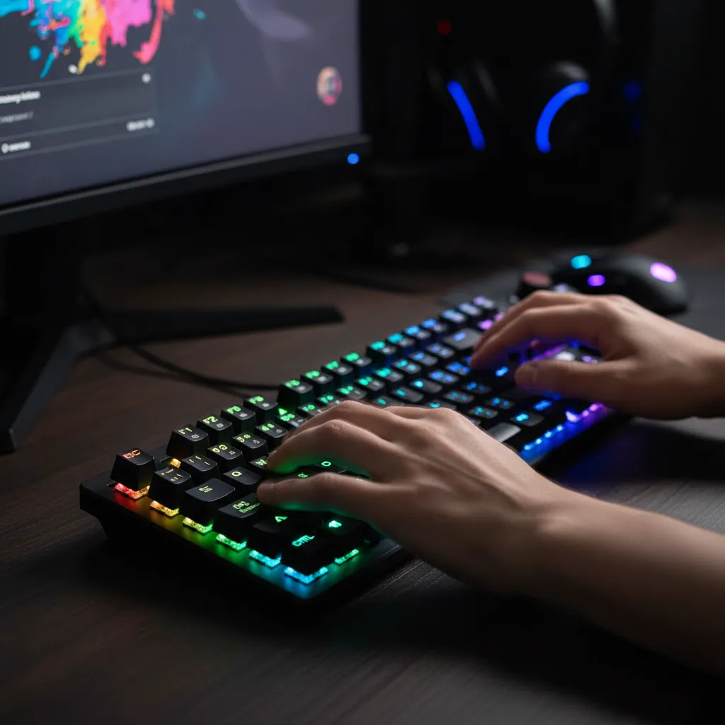 Teclado Gaming Mecánico Marvo KG917 Iluminado Rgb Blue Switch Usb