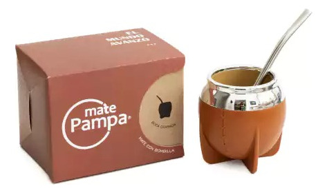 Mate Pampa Torpedo Incluye Bombilla Térmico En Caja Colores