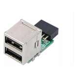 Placa-mãe De 9 Pinos Para 2 Portas Usb 2.0 A Interna Fêmea