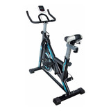 Bicicleta Fija Centurfit Mkz-bici8815-8kg Para Spinning Color Negro Y Celeste