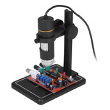 Lupa De Cristal Para Microscopio Con Soporte De Luz