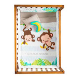 Cobertor Carriola Ligero Baby Vianey Monkey Brothers Nunn
