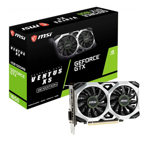 Placa De Video Gtx 1650 Ventus Xs Oc 4gb Gddr6 128-bit