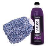 Luva Microfibra Lavar Pré Polimento Vonixx + Shampoo V-floc