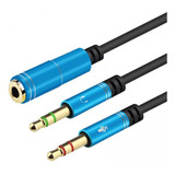 4 Adaptador Divisor De Auriculares, Estéreo De 0,3 M, Cable