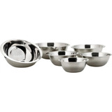 Conjunto De 5 Tigelas + 1 Escorredor Em Aço Inox La Cusine