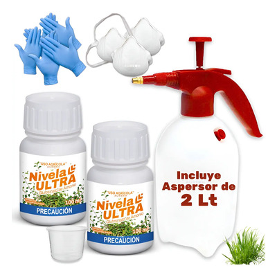 Kit Mata Hierba Maleza Herbicida Nivela 200ml Aspersor 2 Lt