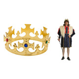 Corona De Rey Dorada Su Majestad Cotillon Disfraz