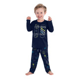 Pijama Infantil Kyly Brilha No Escuro Longo Skate Tam 4 A 12