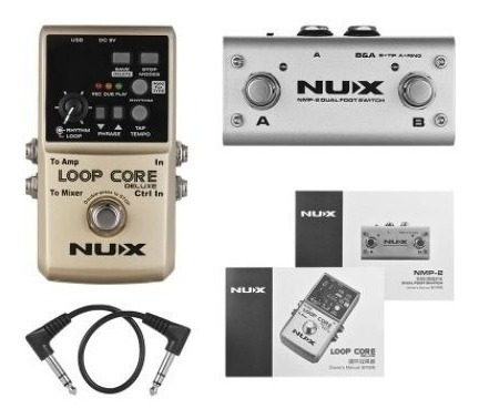 Loopera Nux Loop Core Deluxe + Footswitch  Guitarra Bajo 