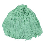 Franjas De Seda Tassel Pinjentes 100 Unidades Cor Verde-claro