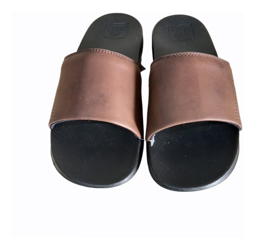 Ojotas Reef Leather Slide Ul Brown Envíos A Todo El País