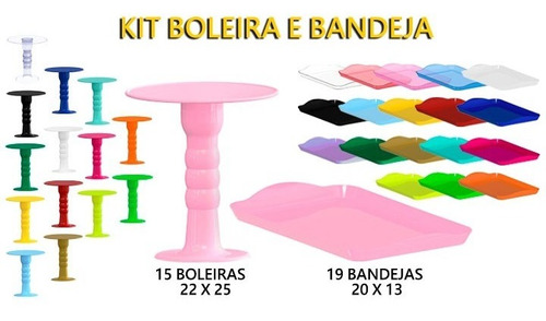 Kit 16 Boleiras Colonial 22x25 + 10 Bandejas 20x13