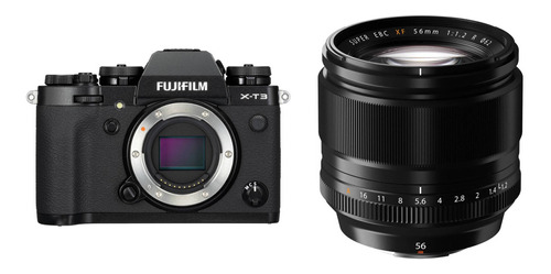 Fujifilm X-t3 Mirrorless Digital Camara Con 56mm Lens Kit (b