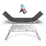 Teclado Portatil Plegable Inalambrico + Soporte De Celular