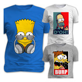 Vectores Simpsons Editables Para Playeras + Previas Ai Cdr 