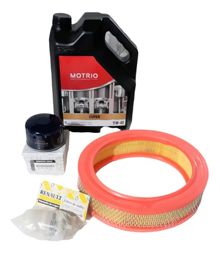 Kit Filtros + Aceite 15w40 Castrol Renault 9 / 11 Original 