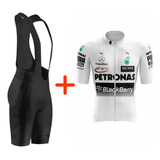 Conjunto Bermuda Bretelle Camisa Ciclismo Bike Mtb Forro D90