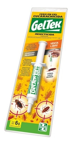 Jeringa Cucarachicida Cebo Geltek 6 Grs Cucaracha 