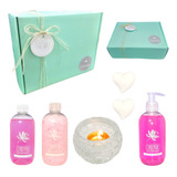 Kit Aroma Relax Caja Regalo Mujer Box Rosas Set Zen Spa N60