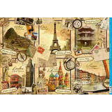 Papel Decoupage Pd-982 Vintage Paises 34,3x49 - Litoarte