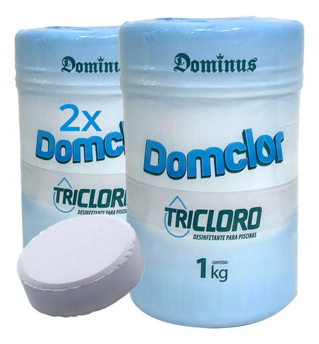 Kit Cloro Pastilha Domclor 10 Unidades 200g 90% Tricloro