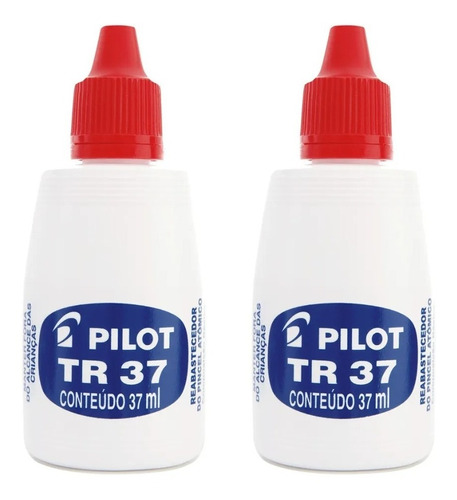 2 Tintas Refil Pincel Atomico Canetao Permanente Tr37 Pilot