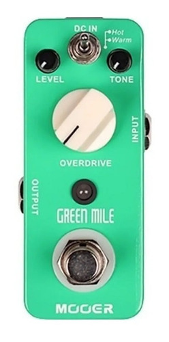 Pedal Efecto Mooer Overdrive Green Mile Guitarra Mod1