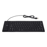 Teclado Plegable De Silicona , Impermeable Con Cable Usb Tc