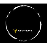 Stickers Cintas Reflejantes Rin Moto Yamaha Mt 07 Bco Vinil